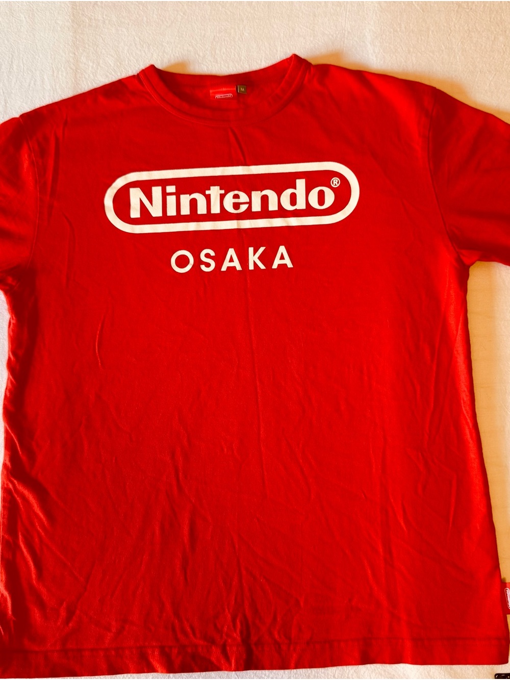 Nintendo Osaka Logo Short Sleeve T-Shirt in Red